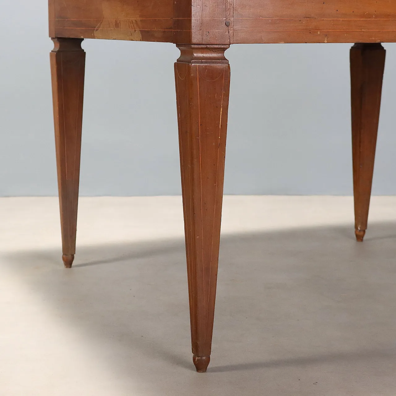 Directory table in walnut, 19th century 6
