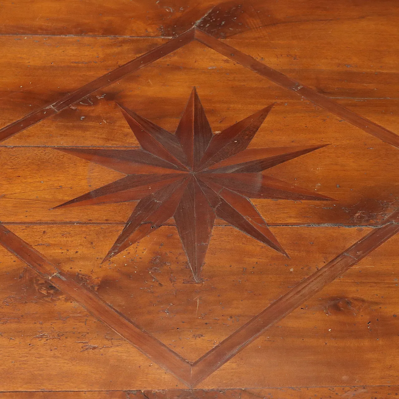 Directory table in walnut, 19th century 8