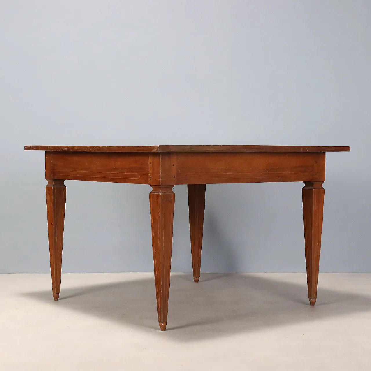 Directory table in walnut, 19th century 9