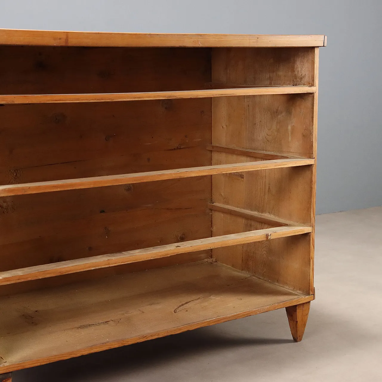 Trentino chest of drawers in fir with four drawer front, 19th century 10