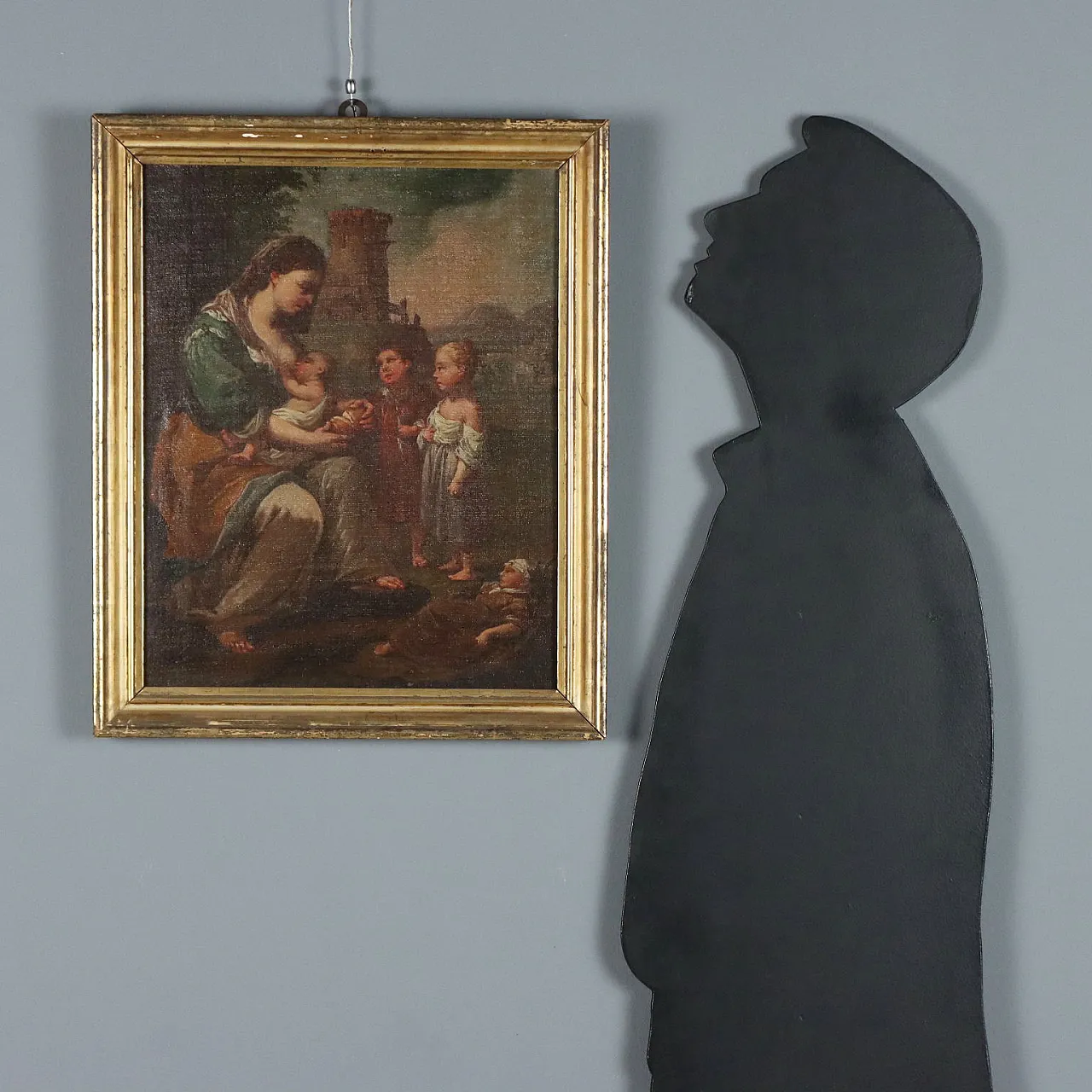 Allegory of Charity, oil on canvas, 19th century 2