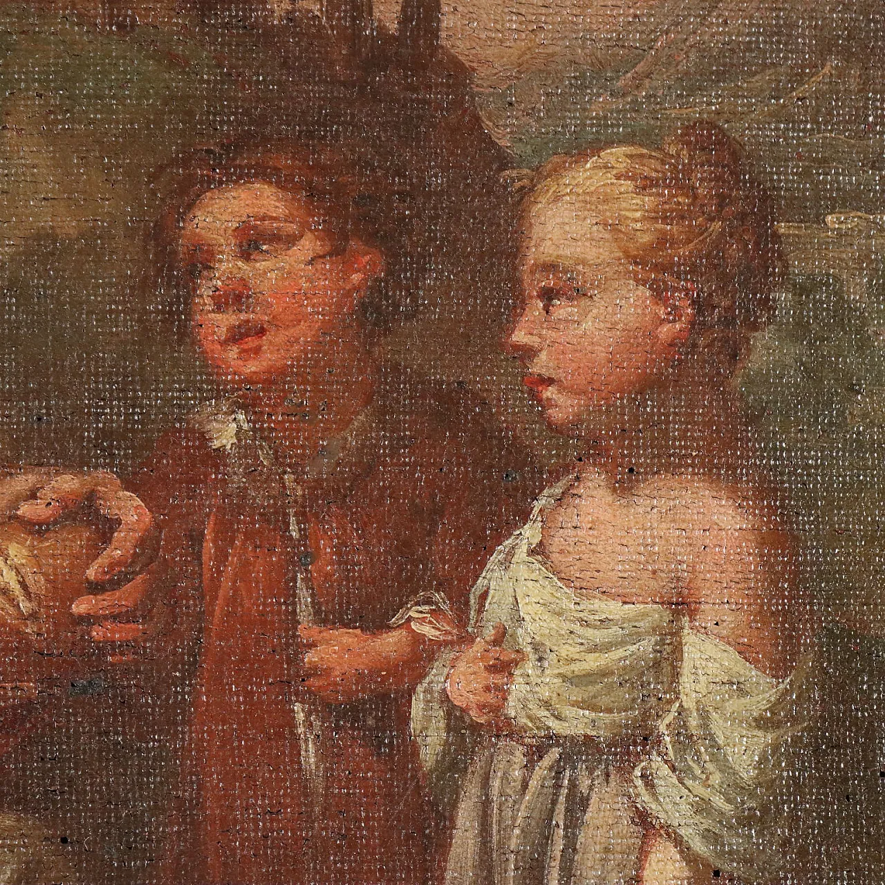 Allegory of Charity, oil on canvas, 19th century 4