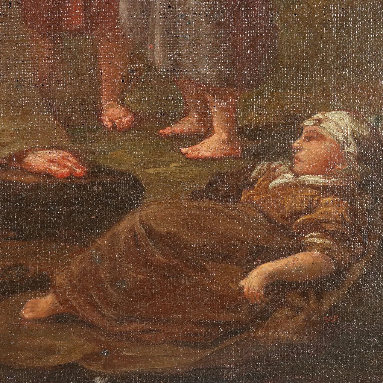 Allegory of Charity, oil on canvas, 19th century 5
