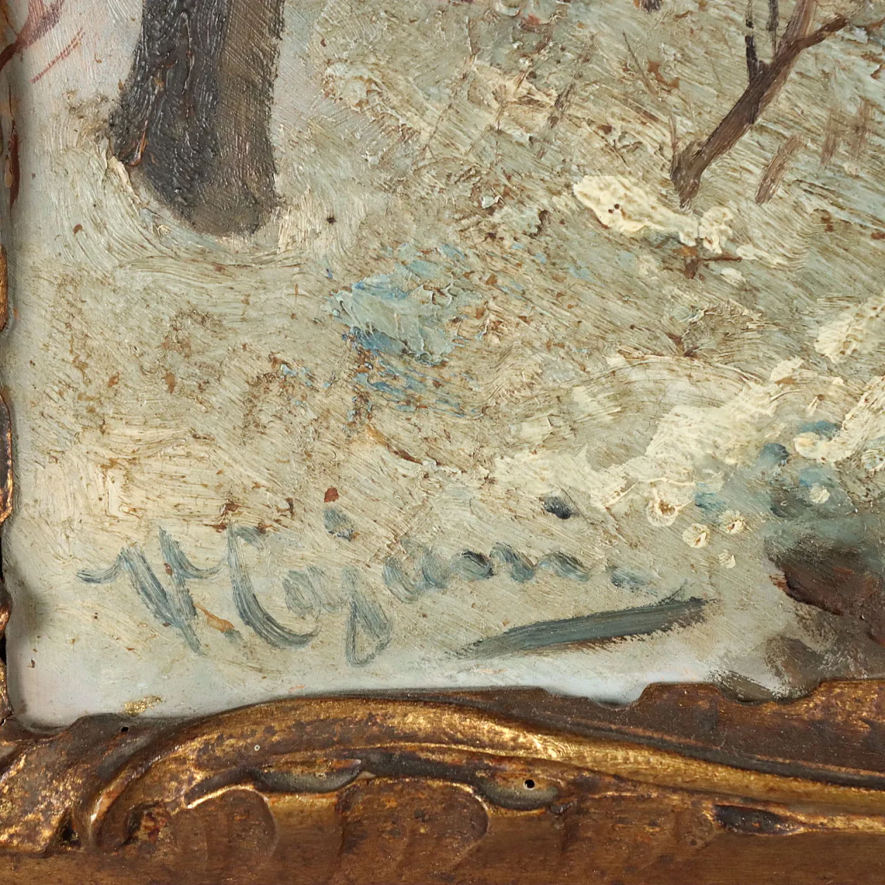Painting by Vittorio Cajani, early 20th century 6