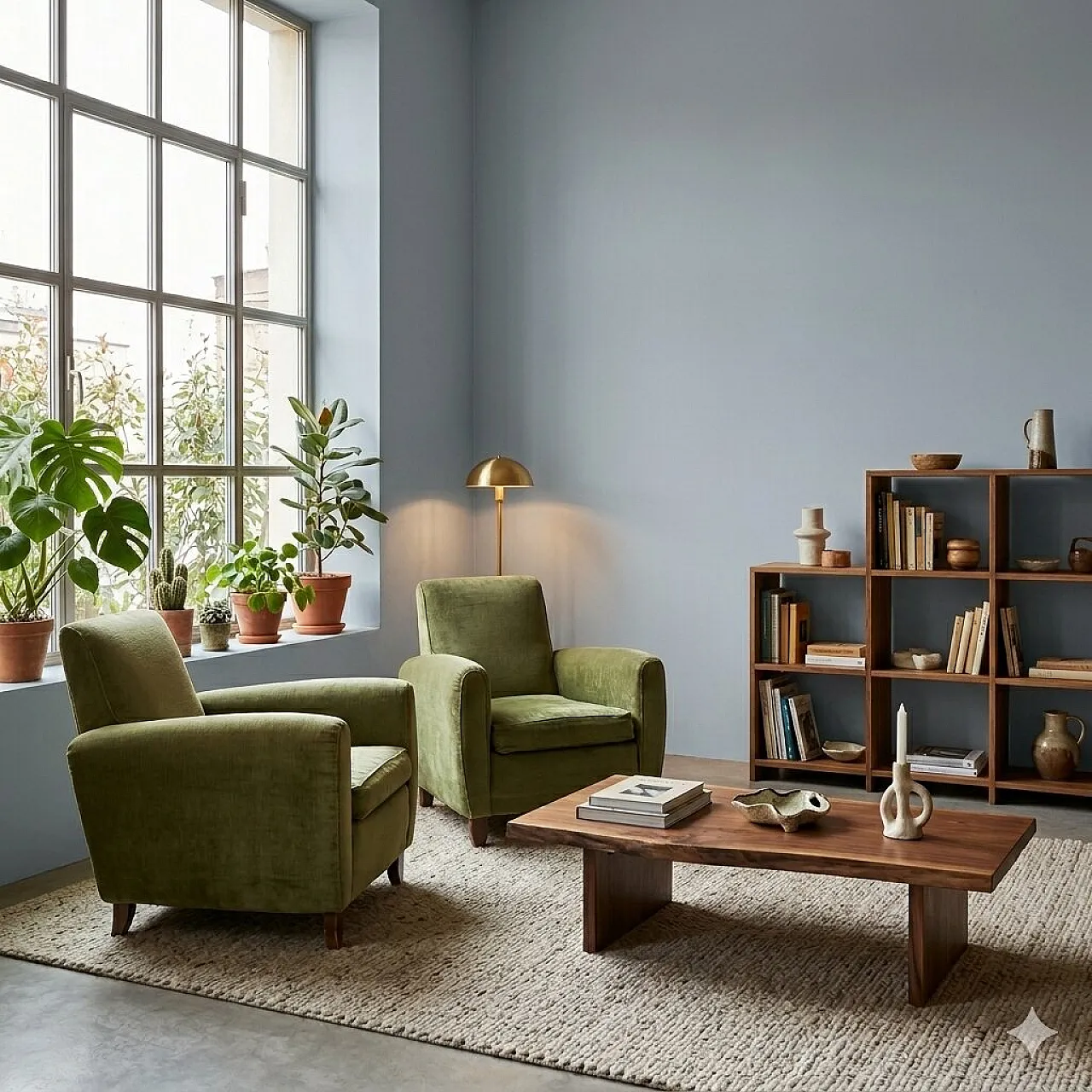 Pair of armchairs, mid-20th century 2