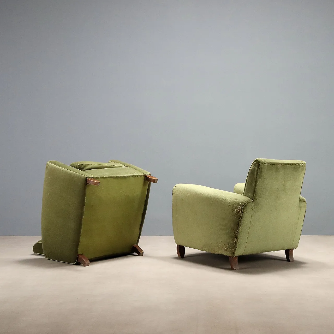 Pair of armchairs, mid-20th century 10