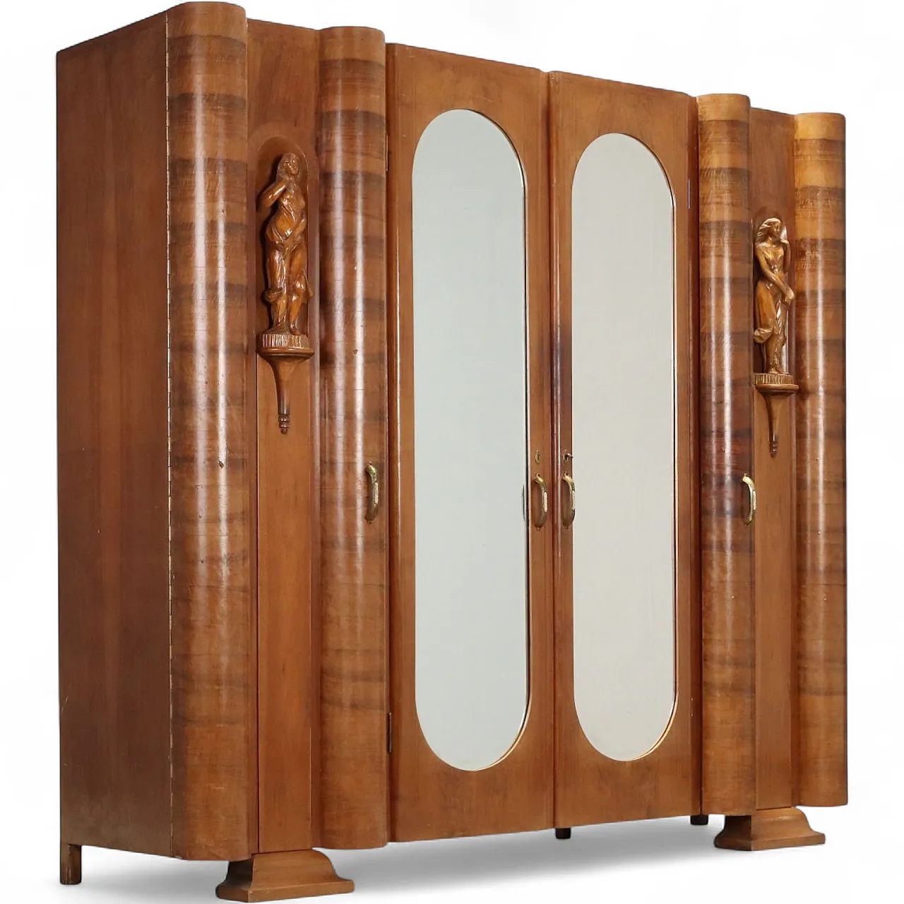 Art Deco wardrobe cabinet, 20th century 12