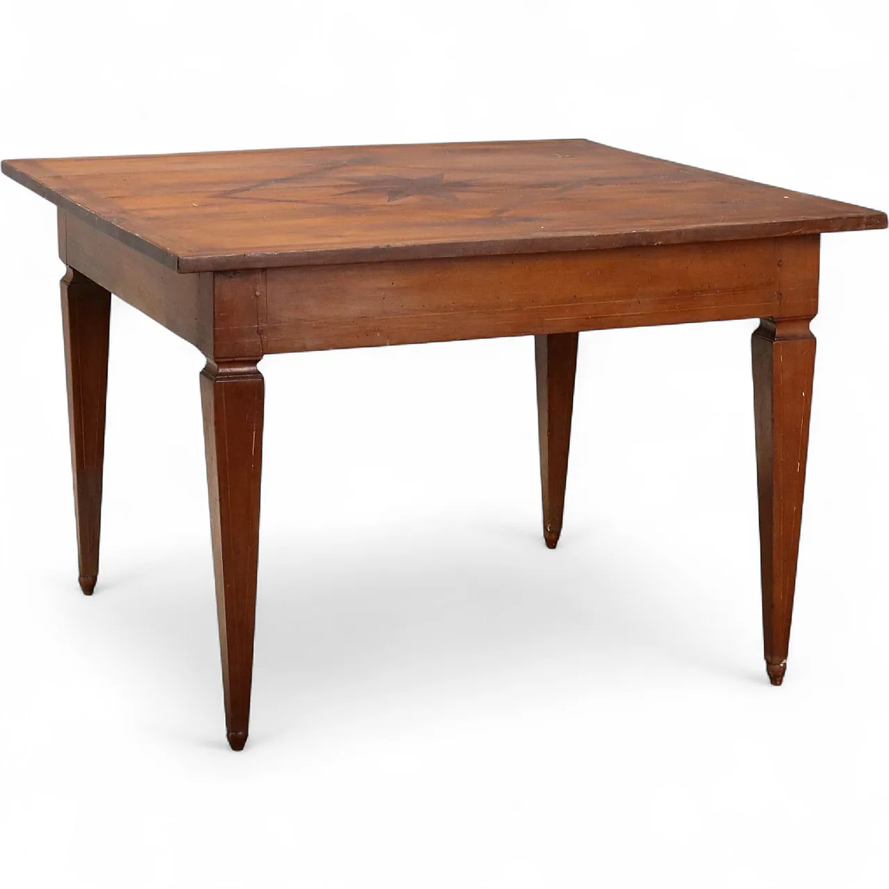 Directory table in walnut, 19th century 10