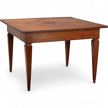 Directory table in walnut, 19th century