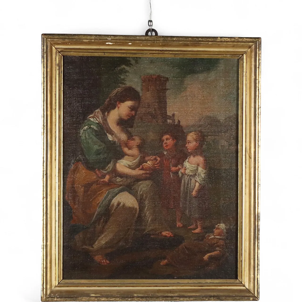 Allegory of Charity, oil on canvas, 19th century 9