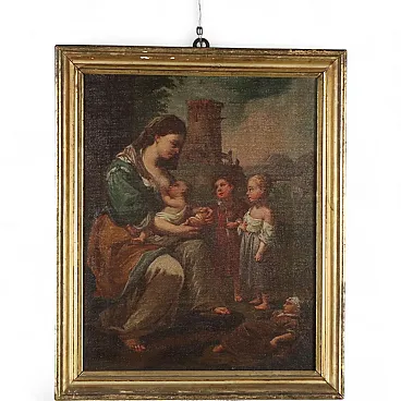 Allegory of Charity, oil on canvas, 19th century
