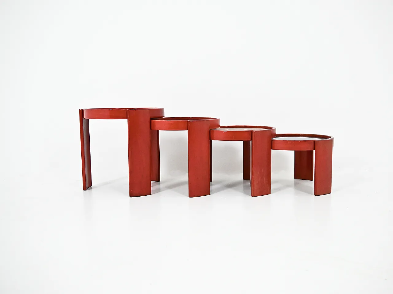 4 tavolini modello 780 di Gianfranco Frattini per Cassina, anni '60 5