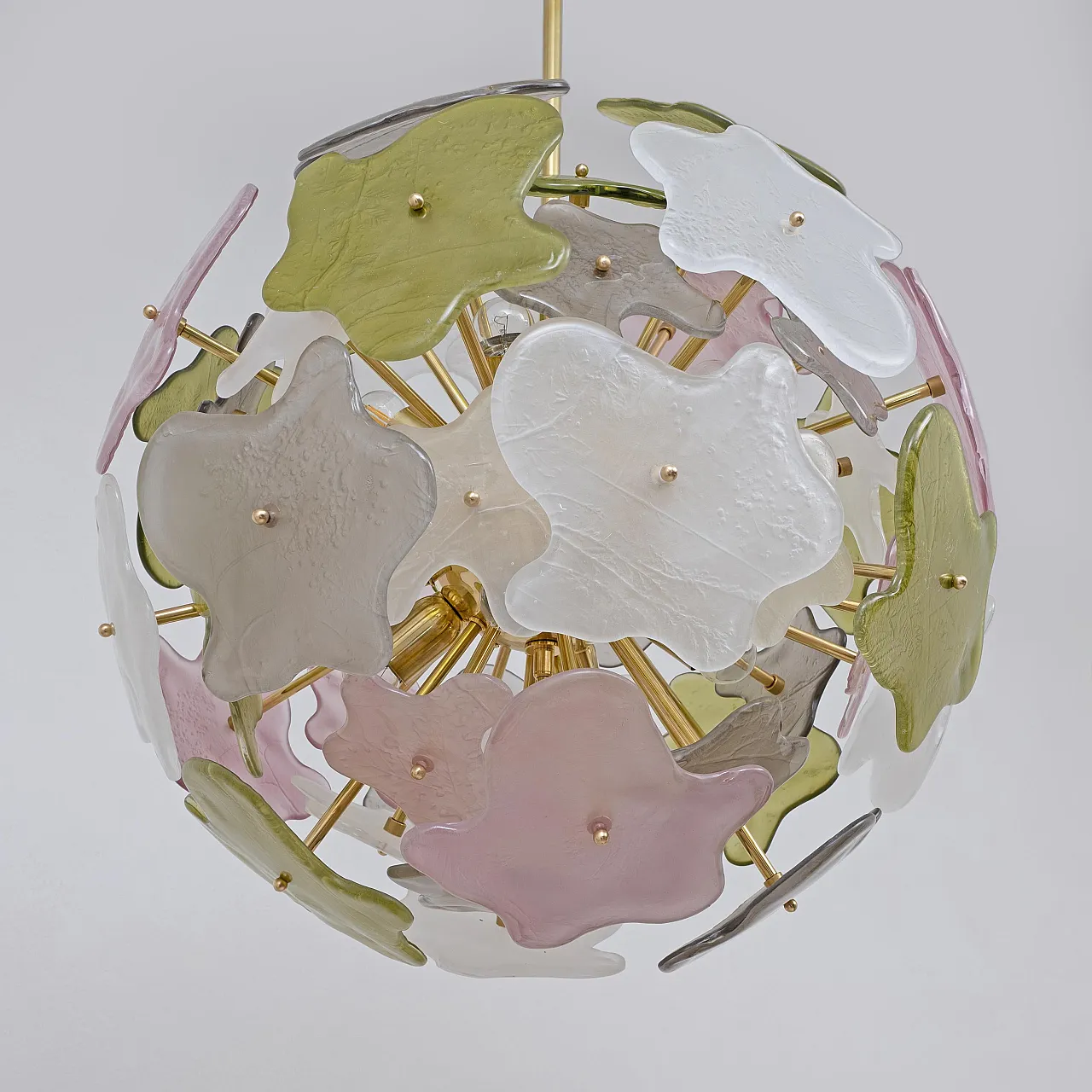Sputnik chandelier in Murano glass and Polished Brass, 20th century 6