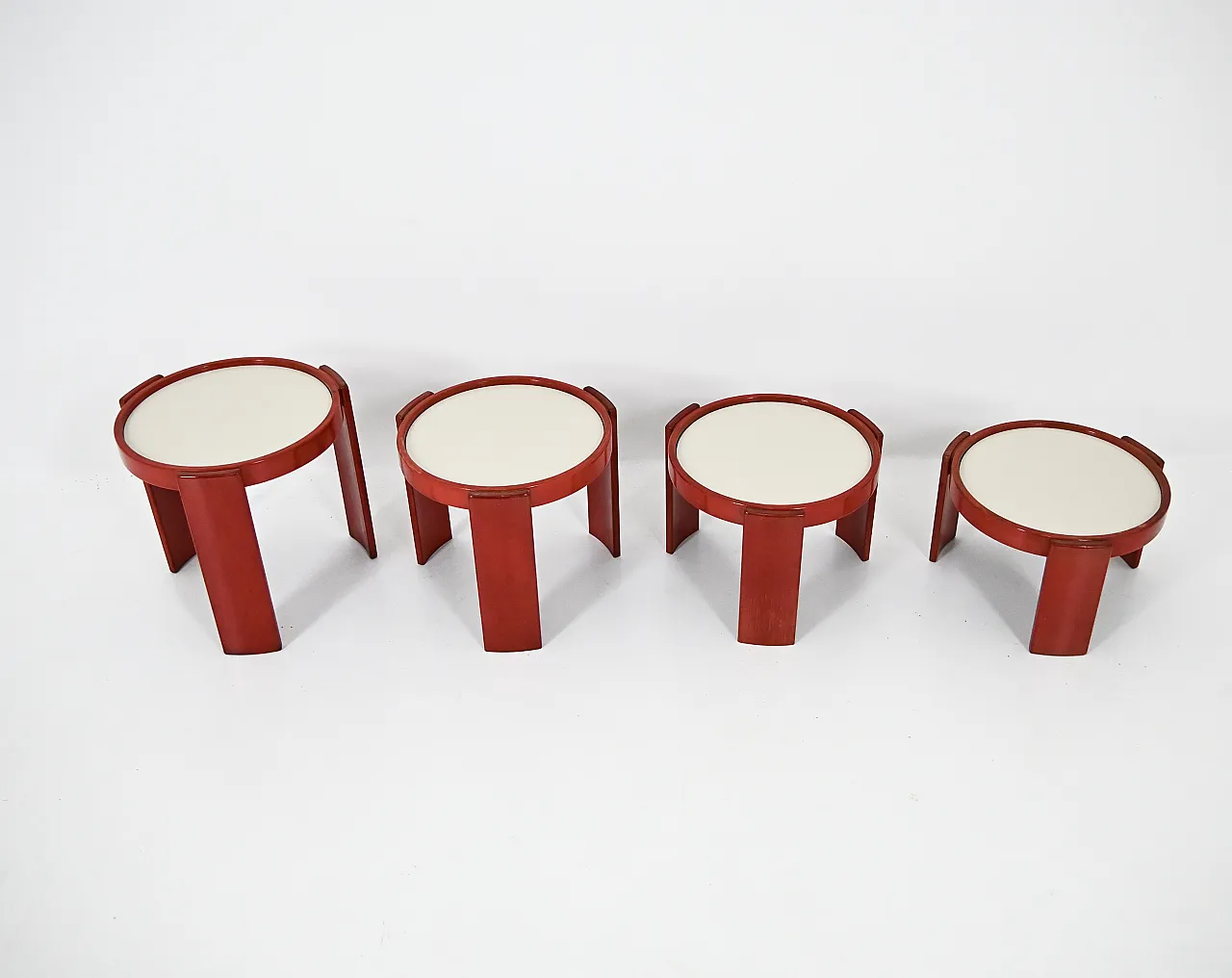 4 tavolini modello 780 di Gianfranco Frattini per Cassina, anni '60 8