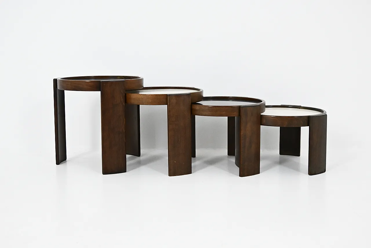4Tavolini modello 780 di Gianfranco Frattini per Cassina, anni '60 5
