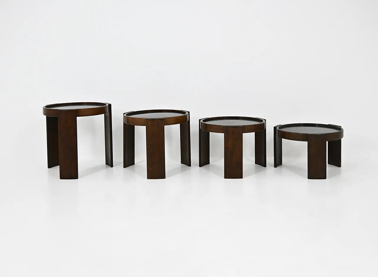4Tavolini modello 780 di Gianfranco Frattini per Cassina, anni '60 7