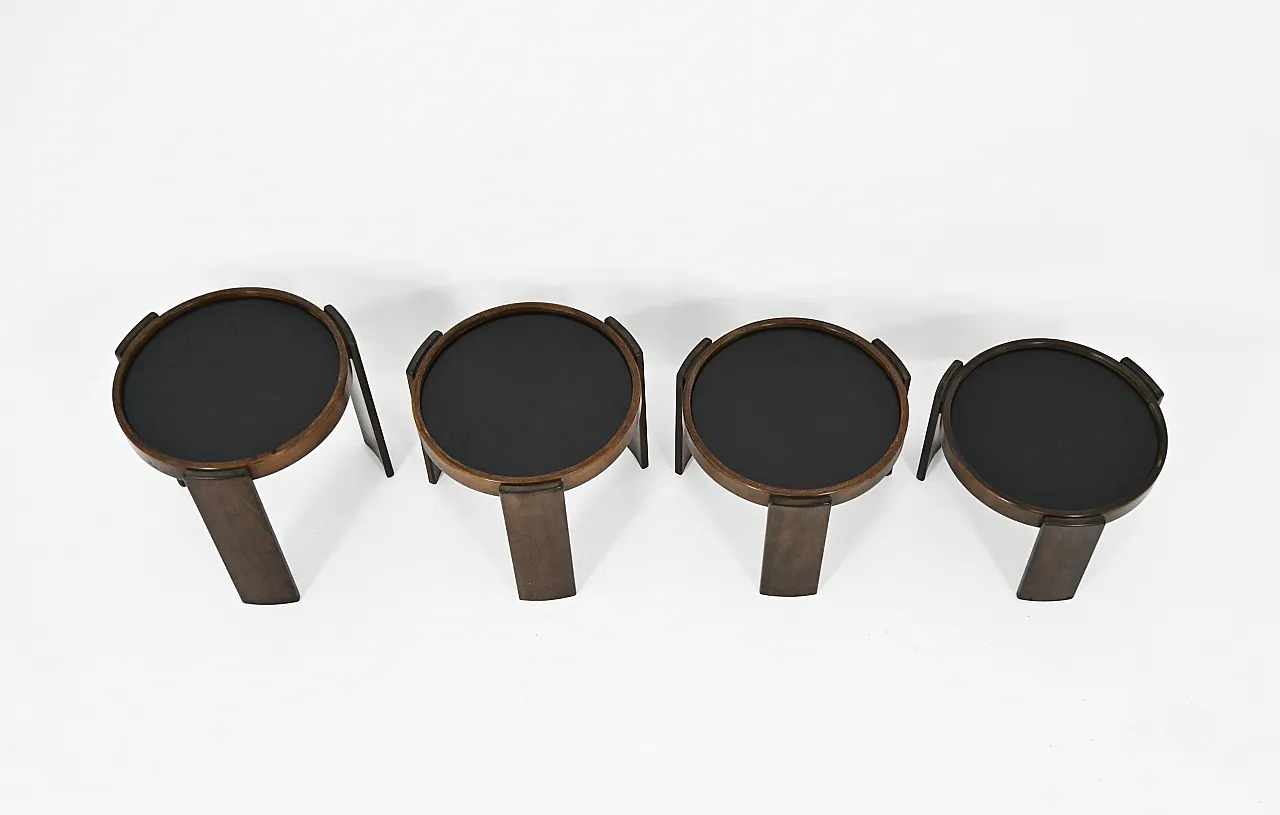 4Tavolini modello 780 di Gianfranco Frattini per Cassina, anni '60 8