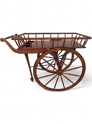 Wooden bar trolley, mid-20th century