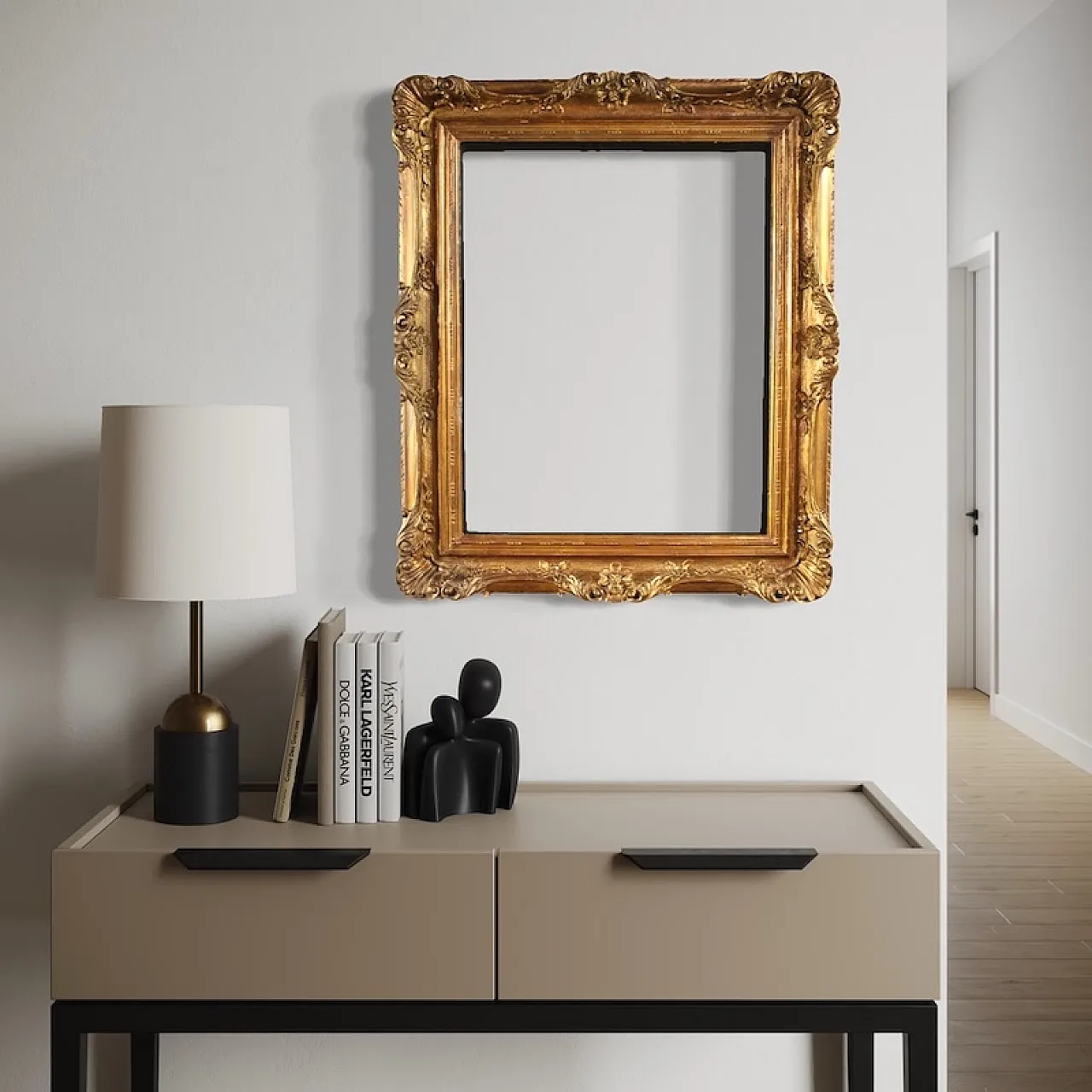 Italian carved and gilded frame from the 20th century 7