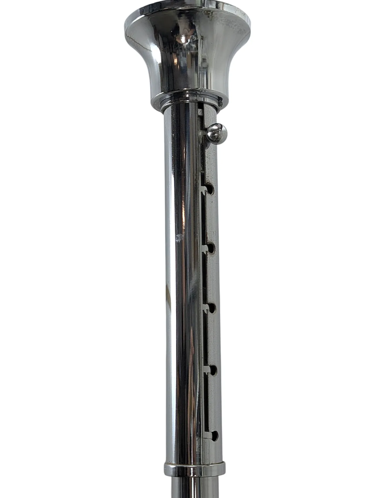 Chromed steel pendant lamp with 8 lights, 1970s 3