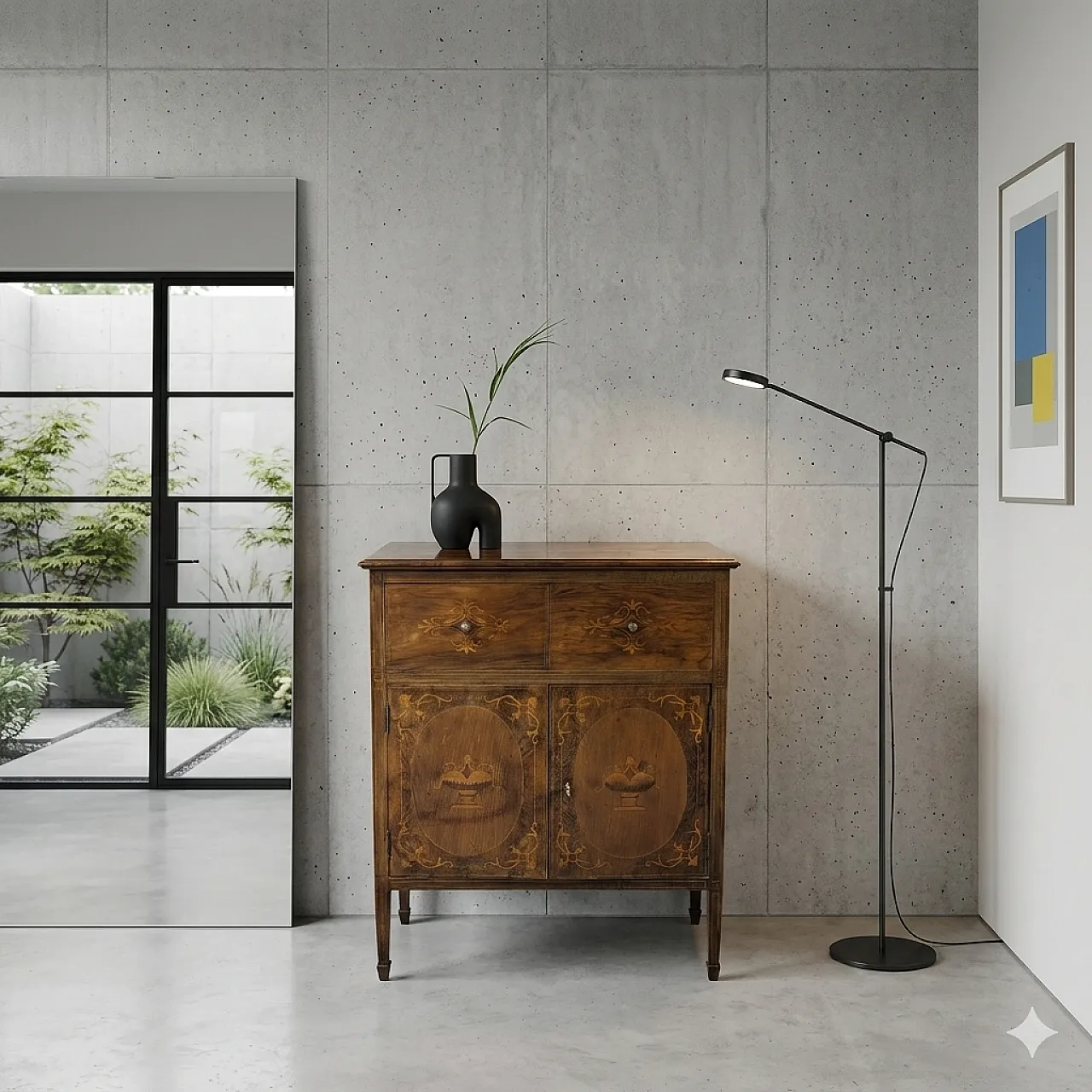 Italian craftsmanship walnut furniture from the twentieth century 10