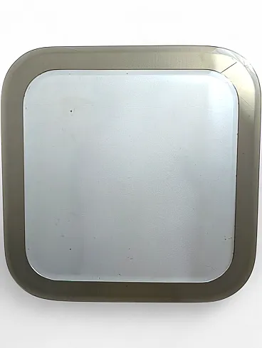Modern vintage wall mirror in transparent and smoked glass