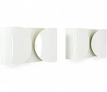 Coppia di Applique Foglio di Tobia & Afra Scarpa per Flos, anni '60