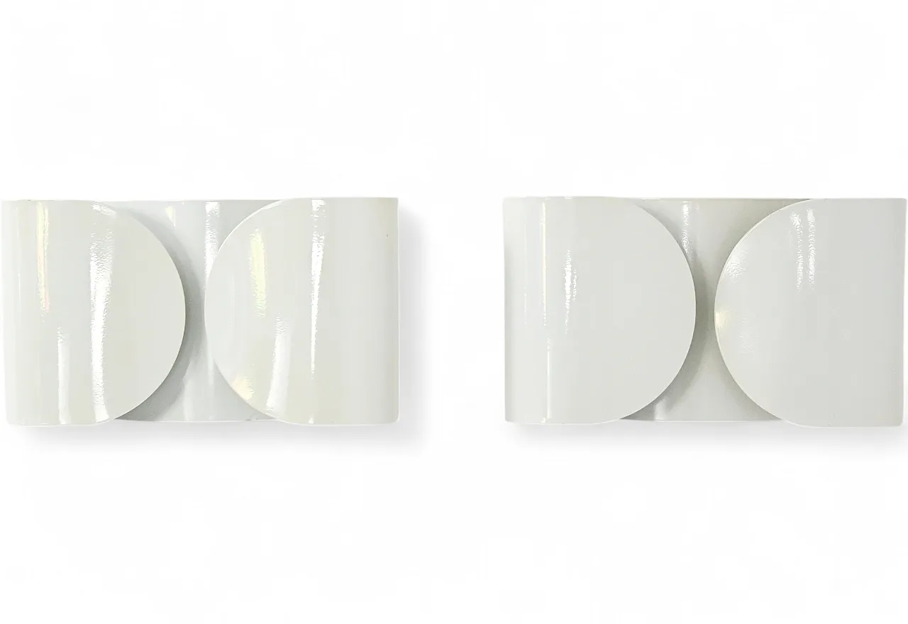 Coppia di Applique Foglio di Tobia & Afra Scarpa per Flos, anni '60 13