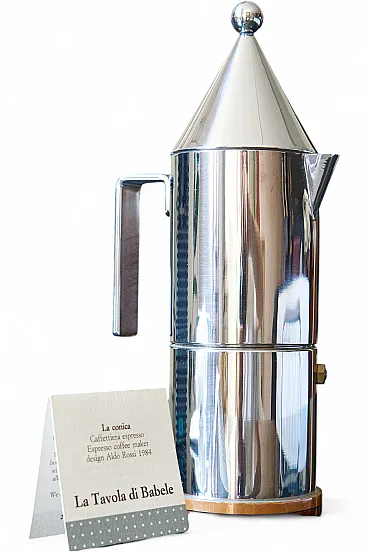 Caffettiera La Conica di Aldo Rossi per Alessi Prima serie 90002/3
