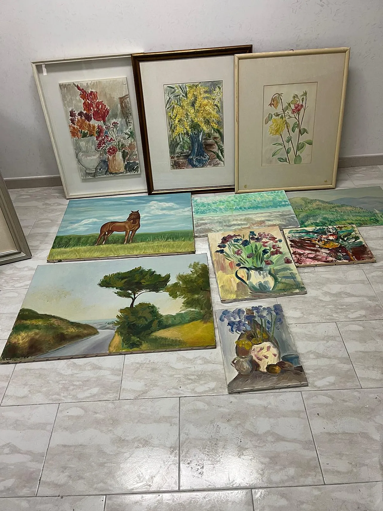 Private Collection of 227 Paintings, 20th century 9