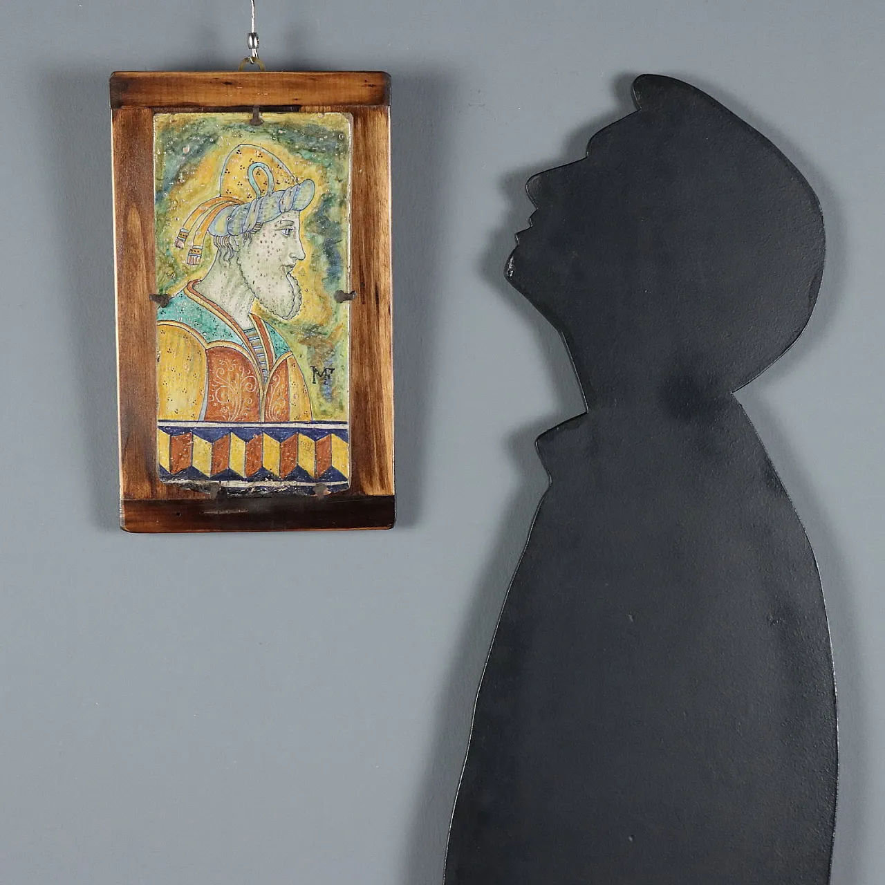 Melandri majolica tile and Faenza focaccia, 20th century 2