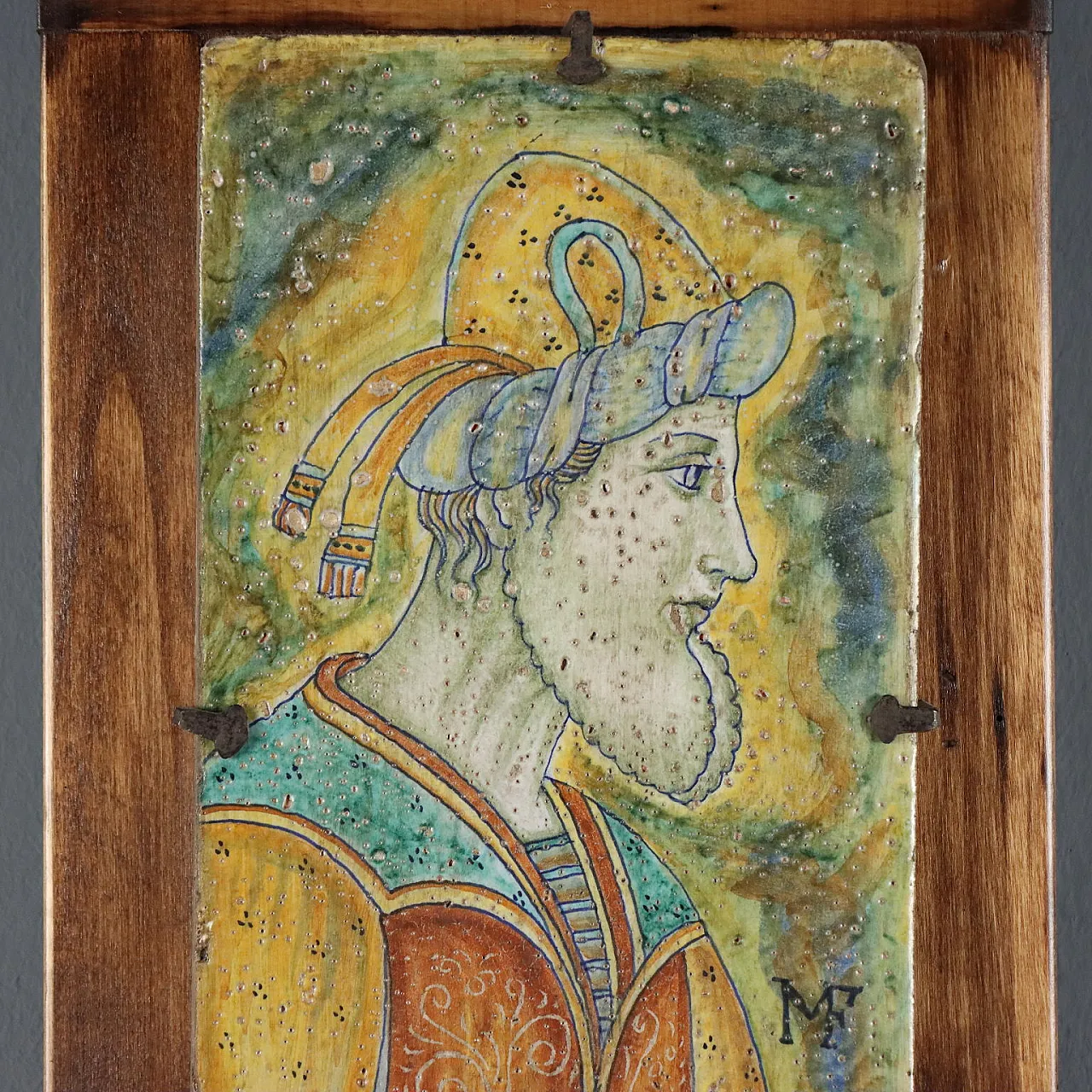 Melandri majolica tile and Faenza focaccia, 20th century 3