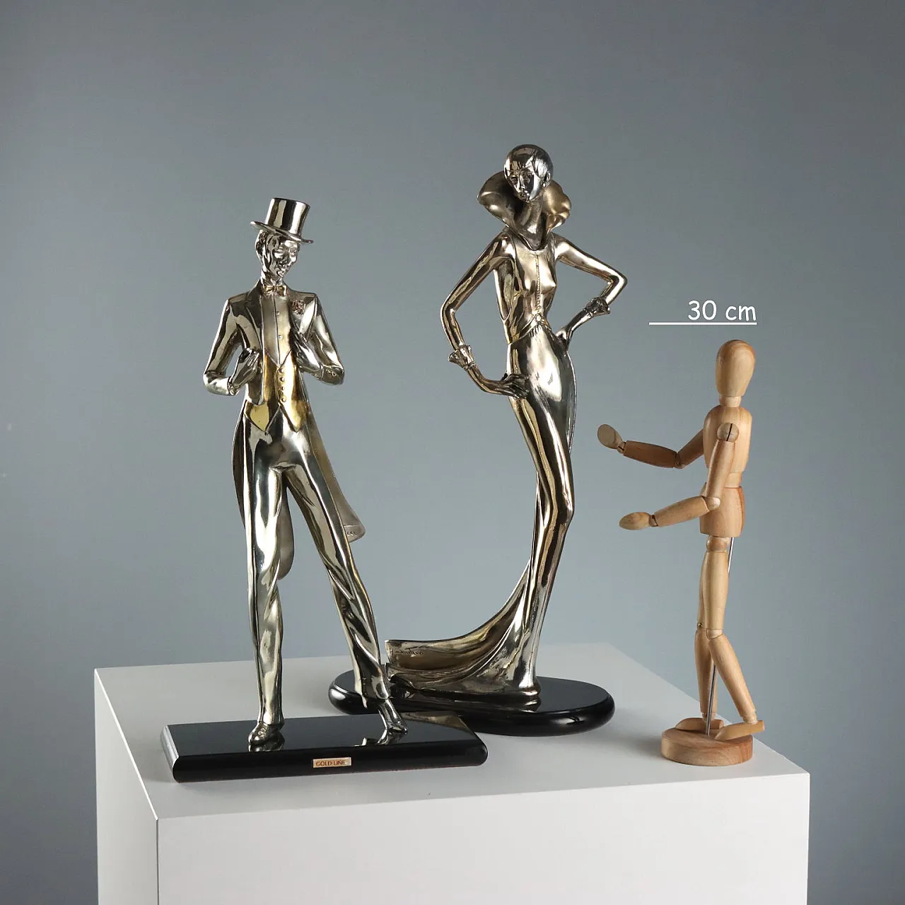 Pair of Amilcare Santini sculptures, 20th century 2