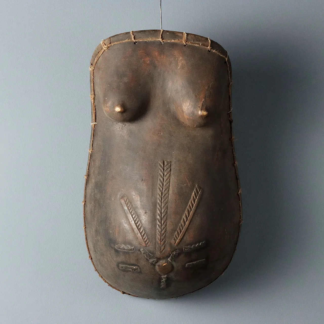 Wooden Breastplate Art Makonde Mozambique, 20th century 1