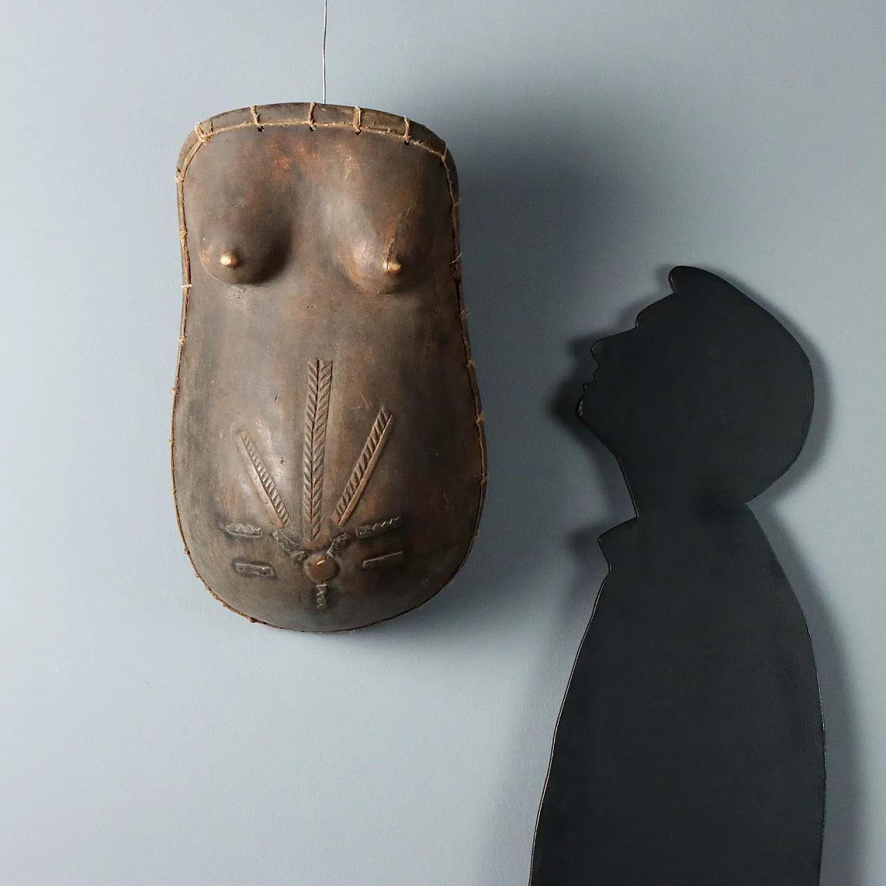 Wooden Breastplate Art Makonde Mozambique, 20th century 2