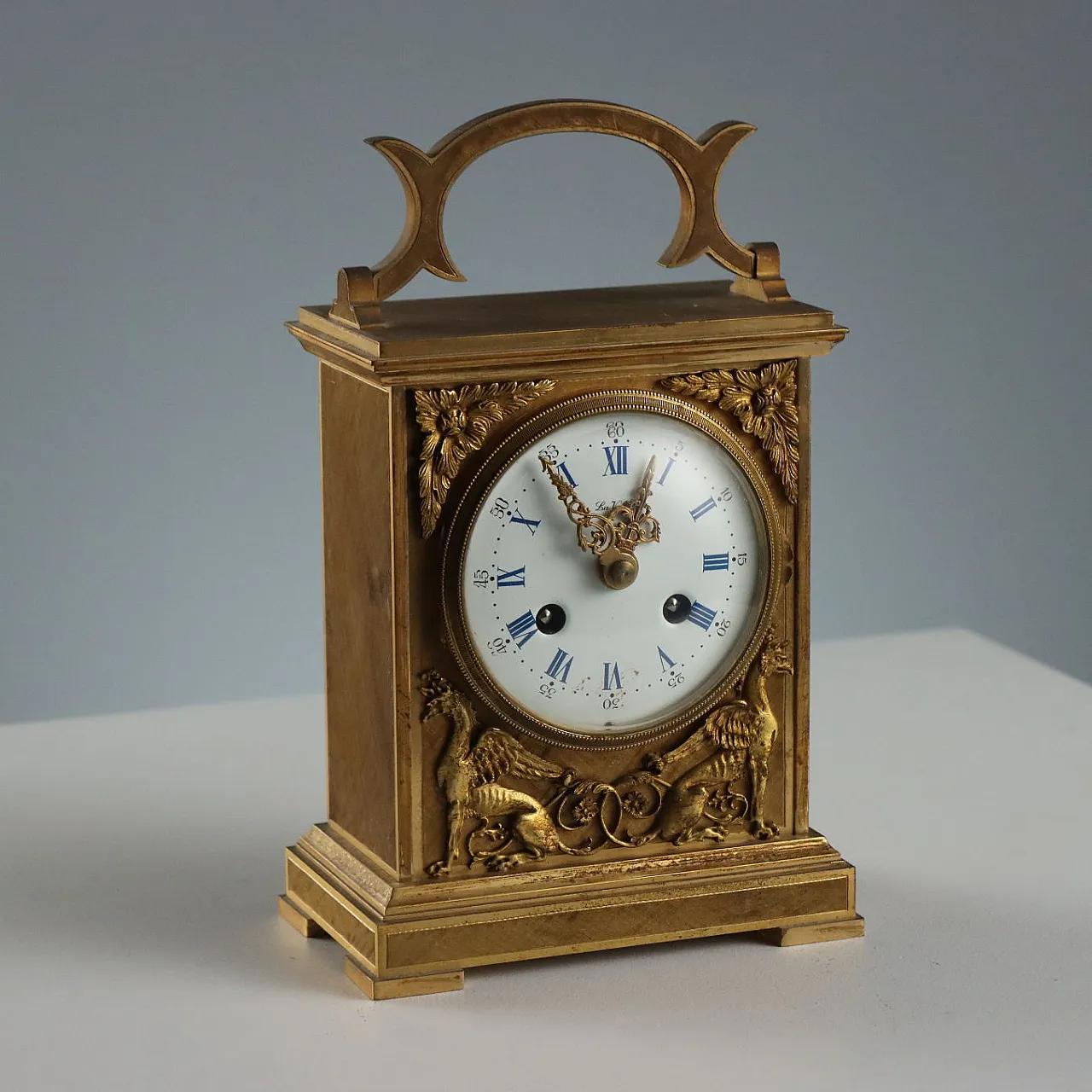 La Vallée Manufacture Countertop clock, 20th century 1