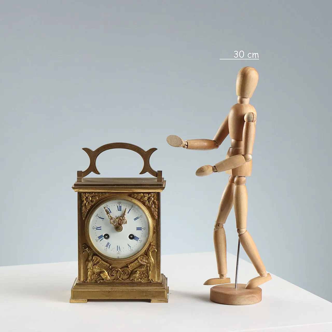 La Vallée Manufacture Countertop clock, 20th century 2