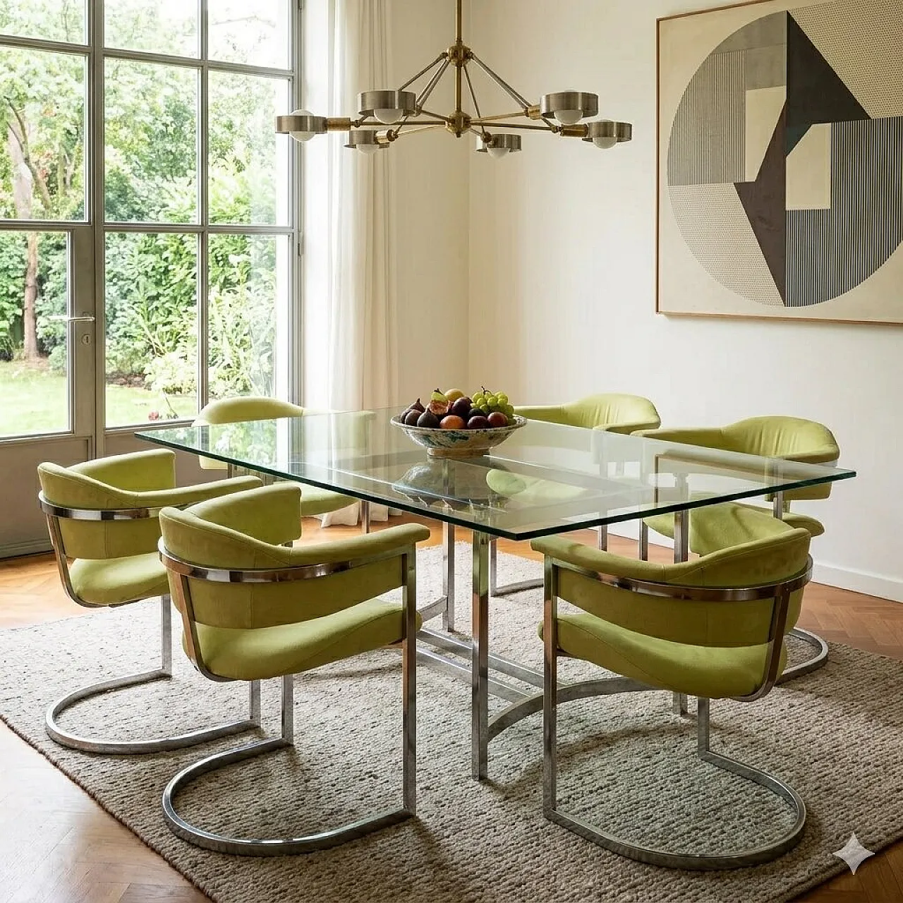 6 Saporiti chairs, 1970s 2