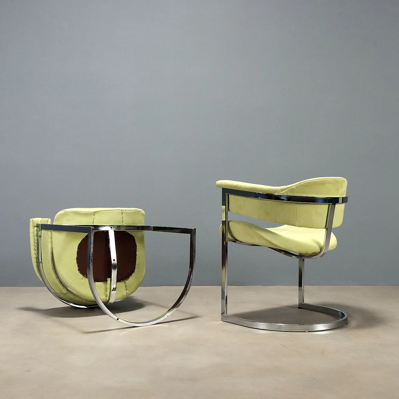 6 Saporiti chairs, 1970s 10