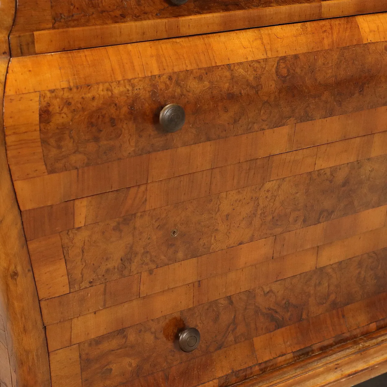 Trumeau in walnut and walnut burl, 20th century 10