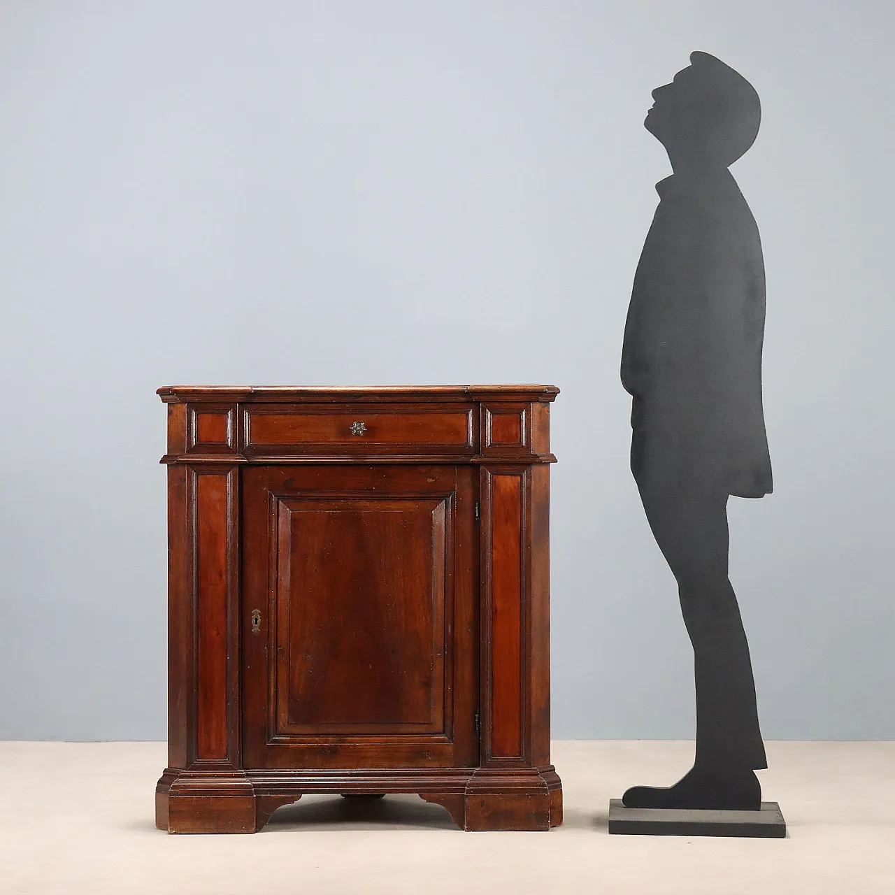 Baroque style corner unit in walnut, 20th century 3