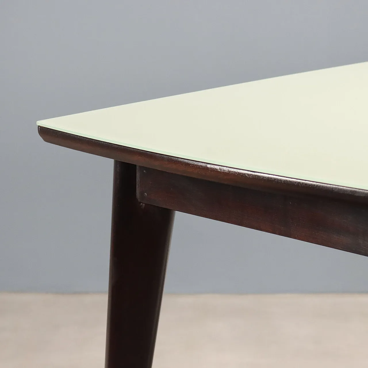 Table in wood and glass, mid-20th century 4