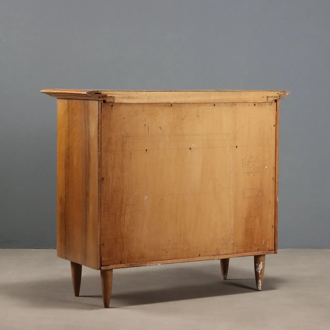 Small walnut cabinet, 1950s 9