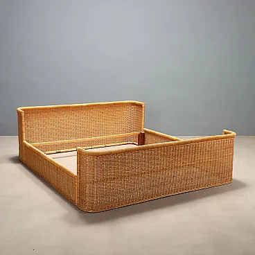 Wicker bed, 1980s