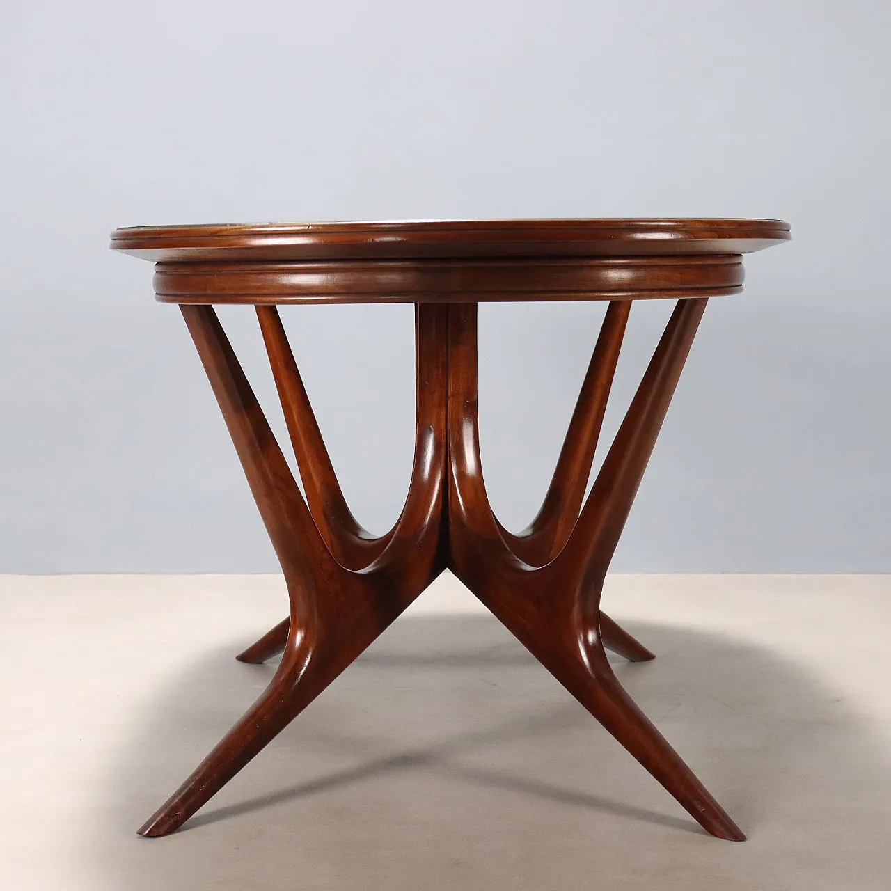 Table in wood and glass, 1950s 4