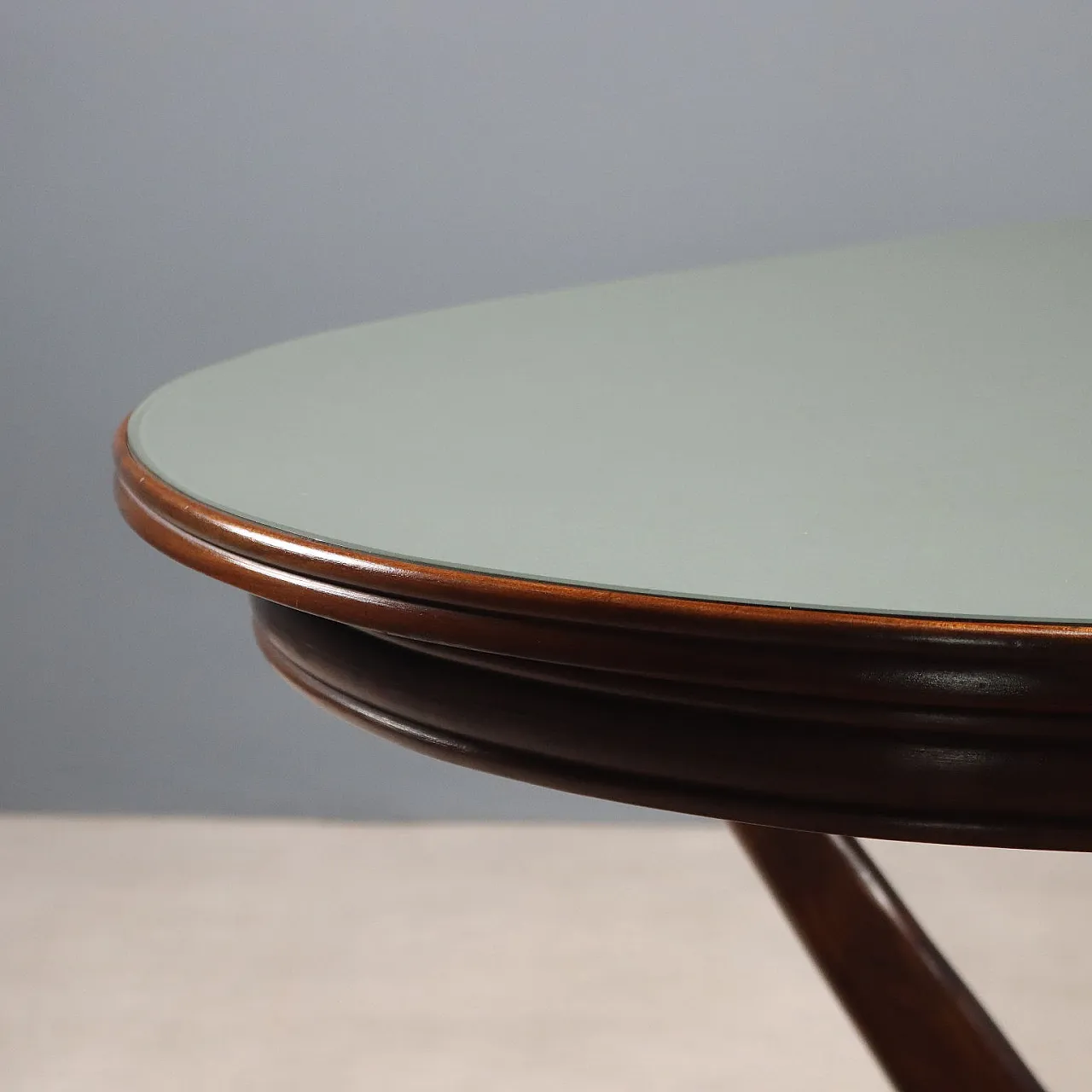Table in wood and glass, 1950s 5