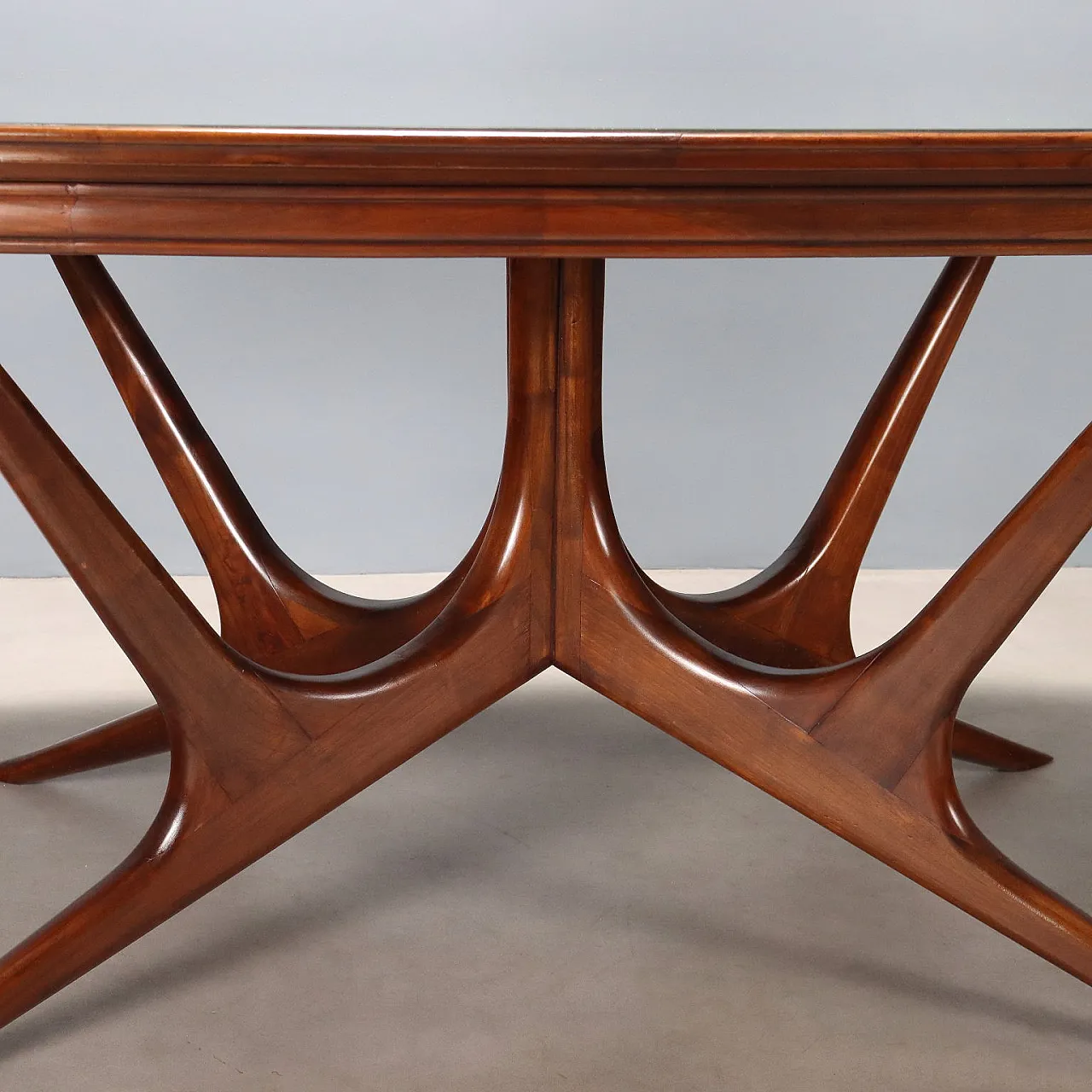 Table in wood and glass, 1950s 7