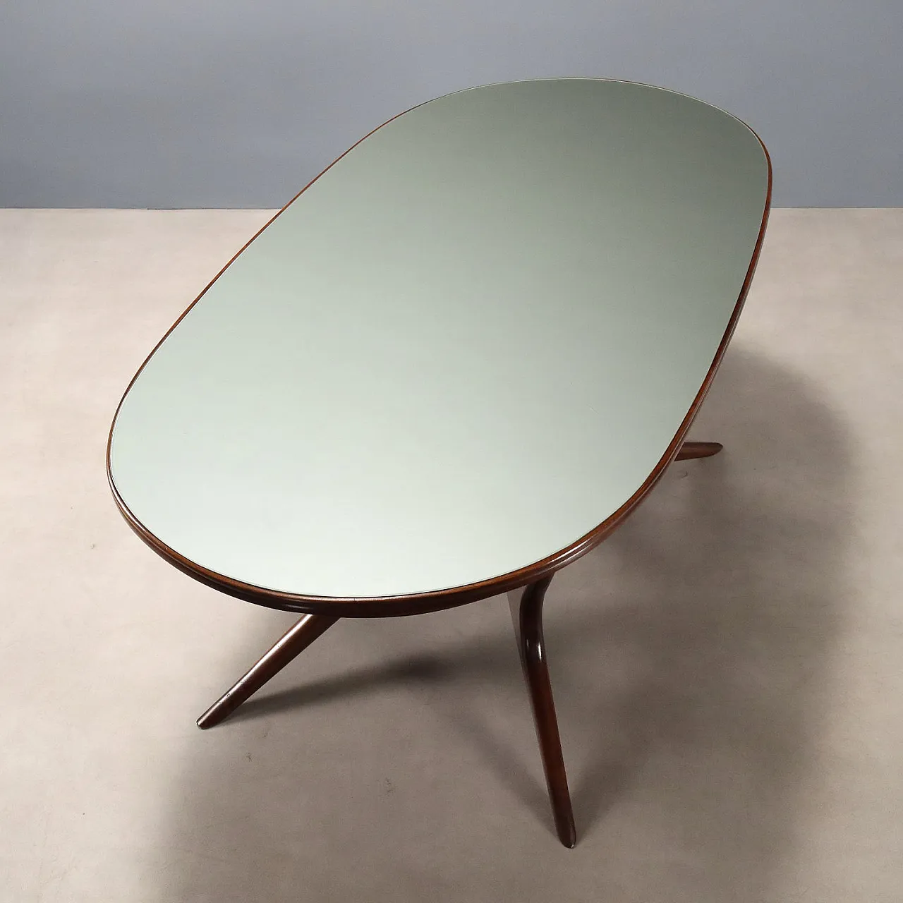 Table in wood and glass, 1950s 9