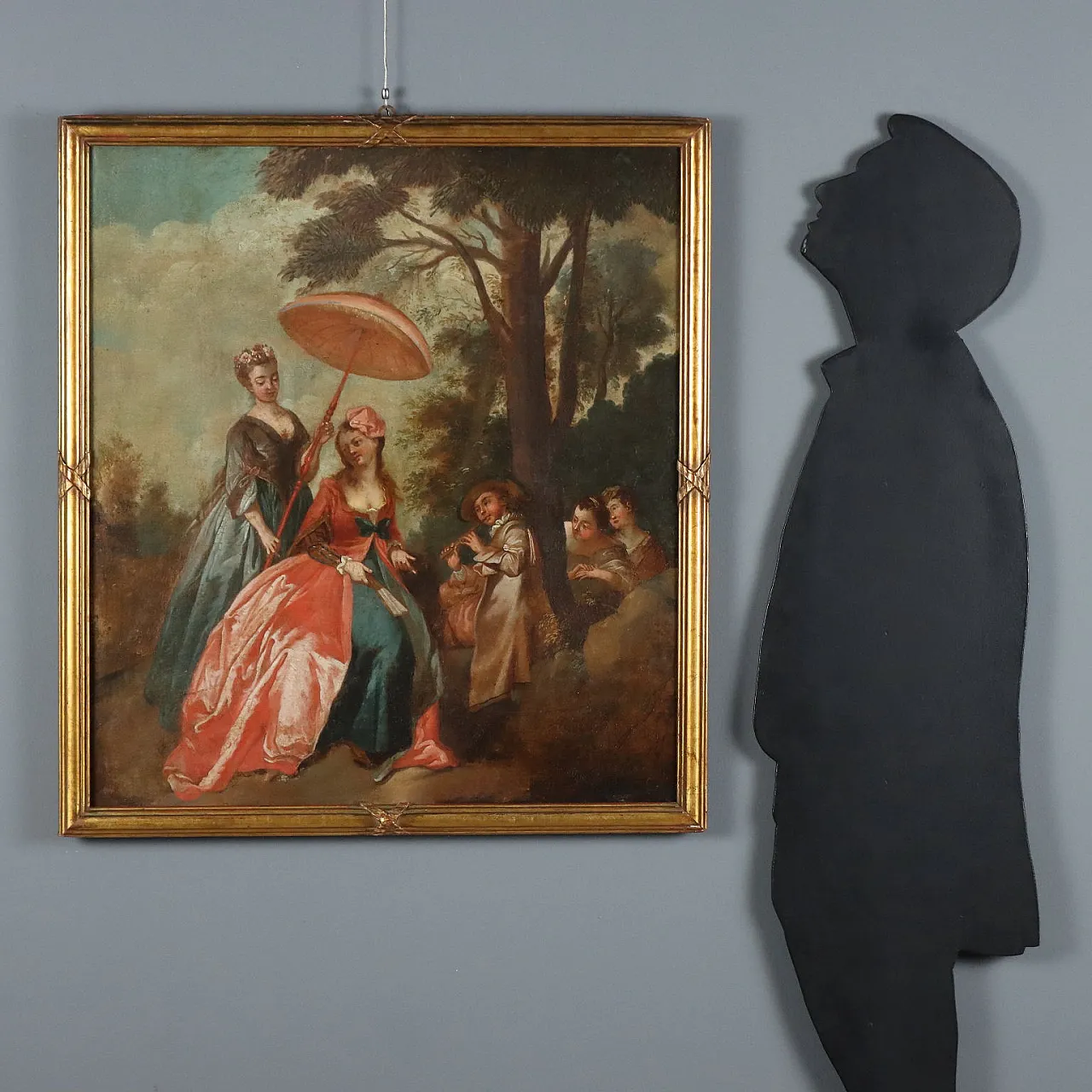 Concert of Love in the Park, oil on canvas, mid-18th century 2