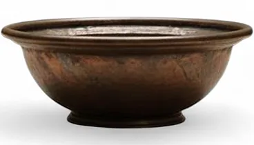 Large copper washbasin